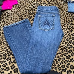 7 For All Mankind Blue Boot Cut Jeans